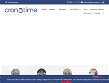Tablet Screenshot of cronotime.it